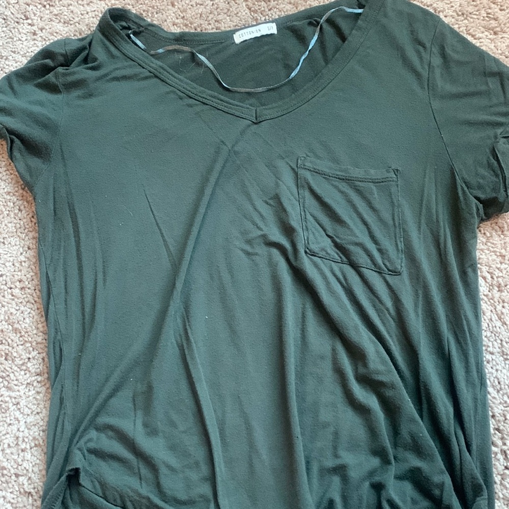 Cotton on green blouse